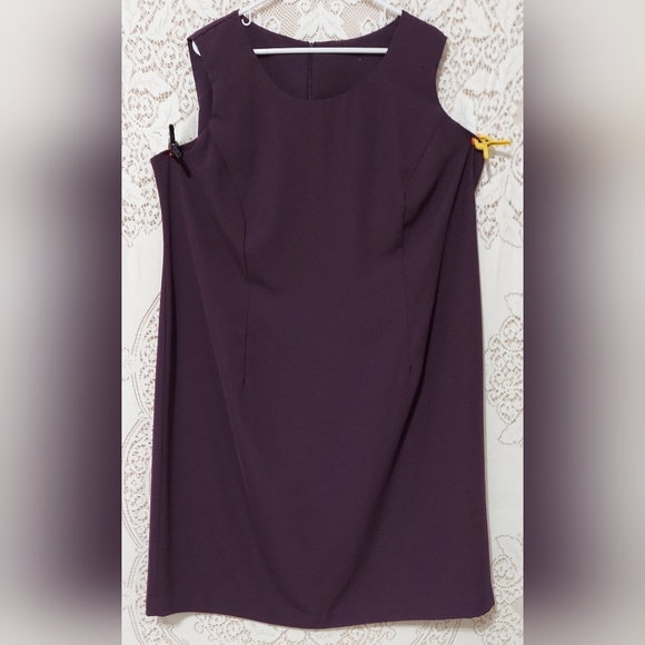 Purple floral iridescent jacket tank dress check measurements (InvW102) - Picture 3 of 7